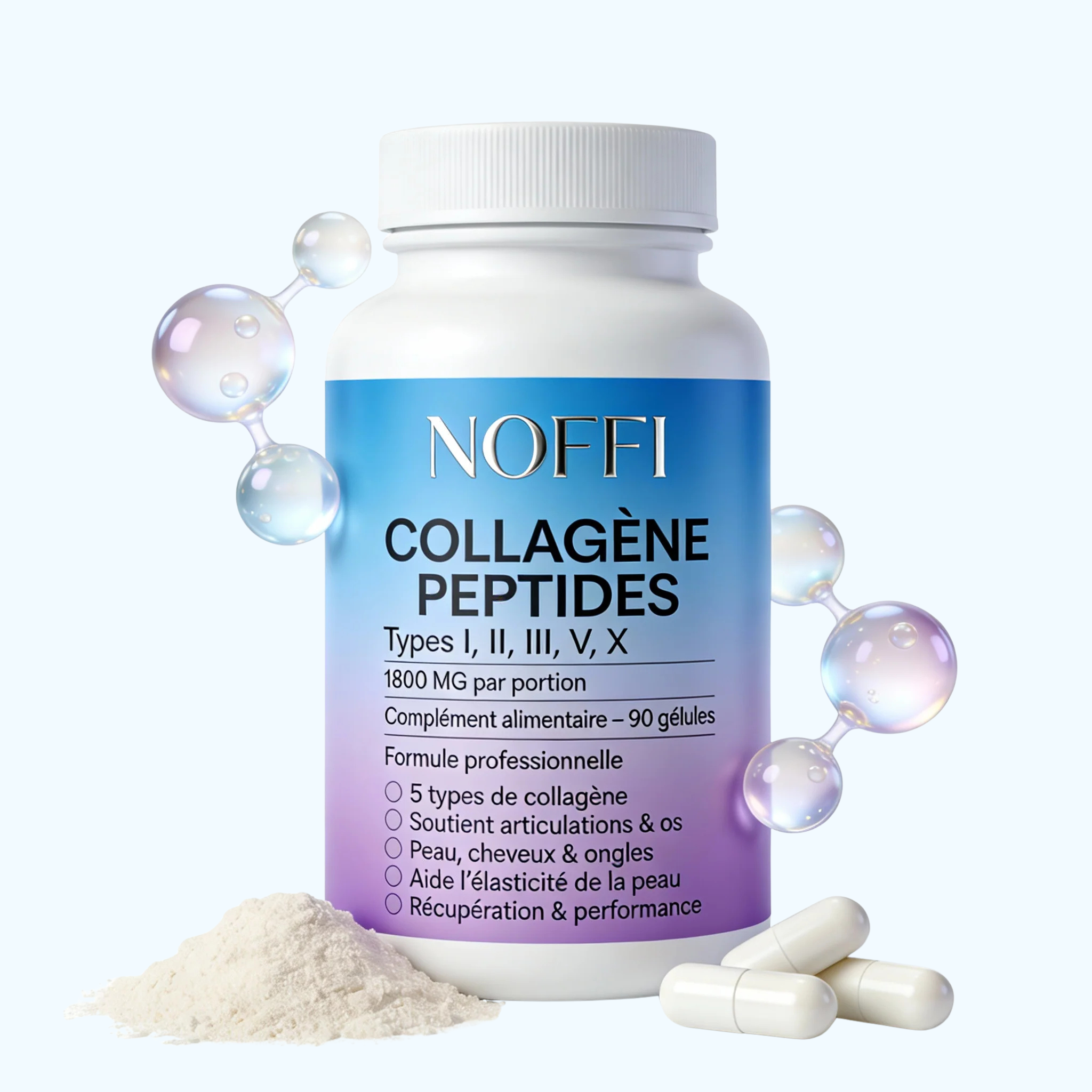 Noffi — Collagen Peptides (5 Types Complex 1800mg)